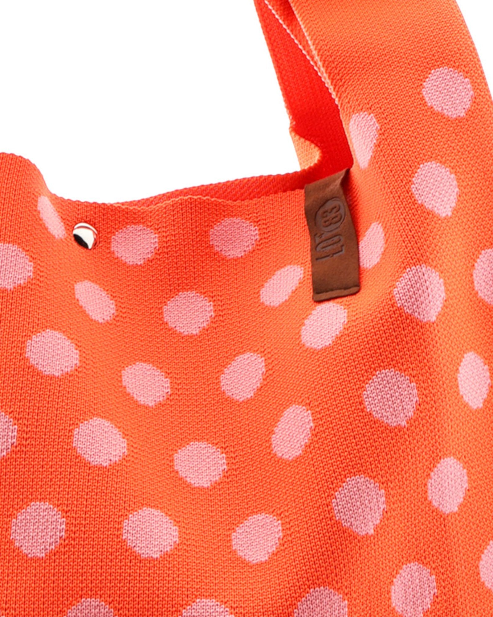 Shopper Lois LOT83 Punkte neonorange altrosa