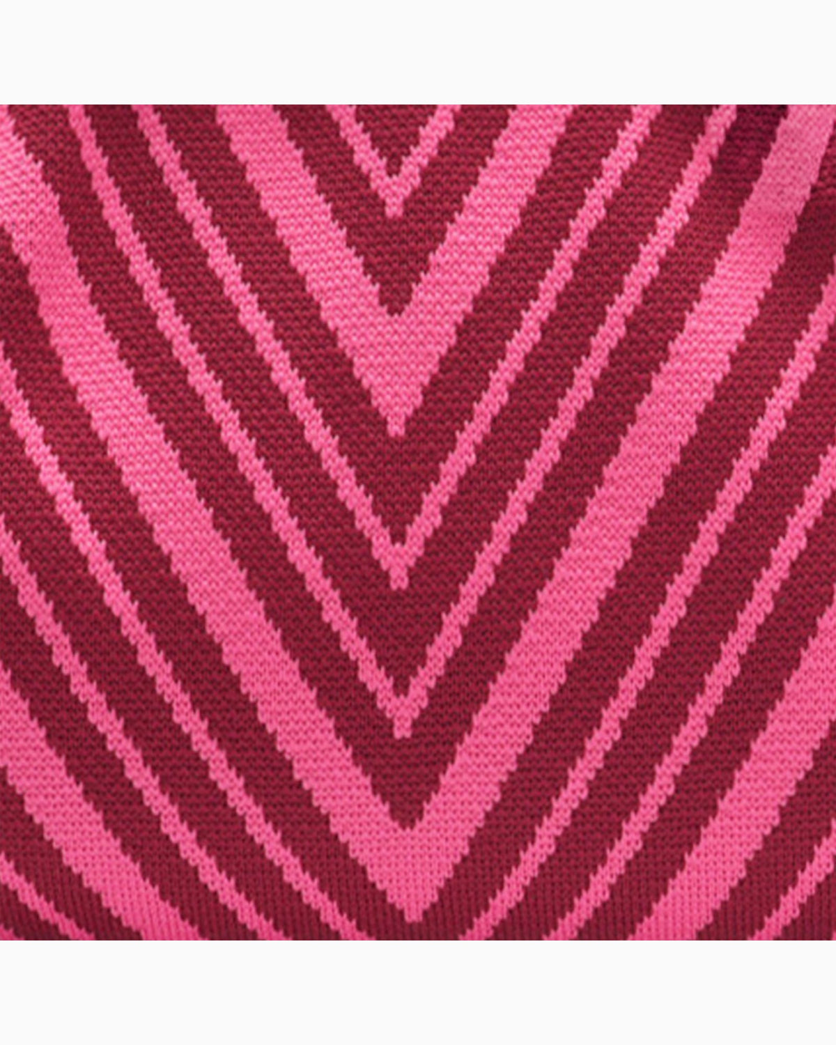 Kosmetiktasche Emma LOT83 mit V-Muster weinrot pink