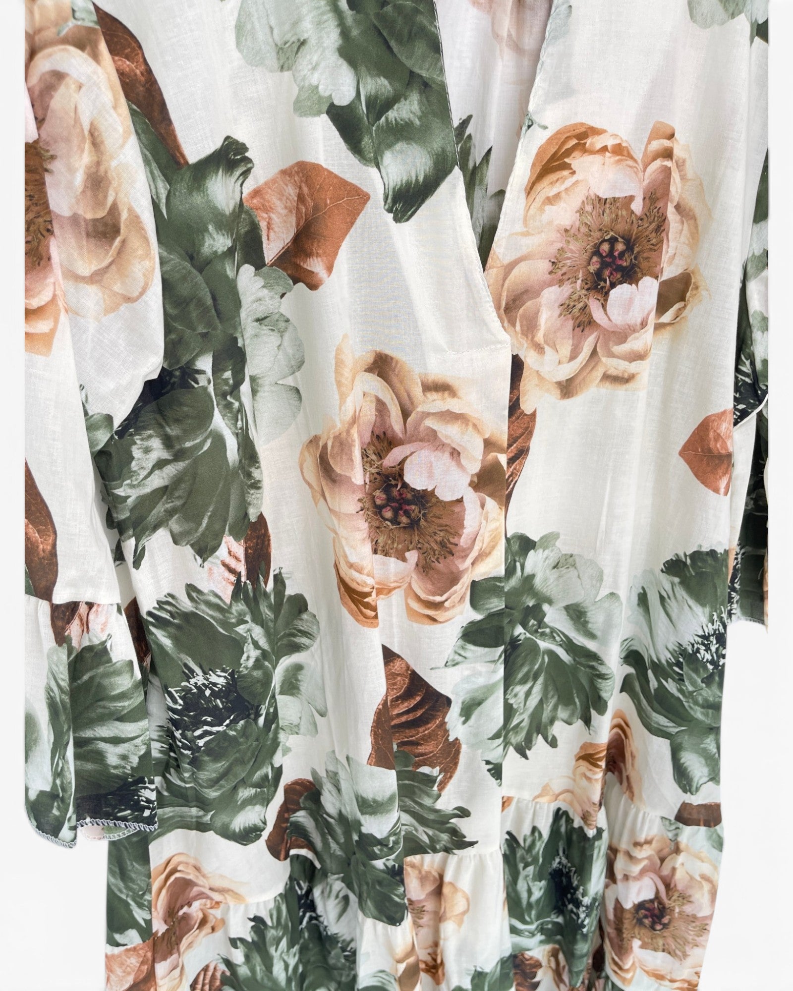 Leichtes Baumwollkleid mit Blumenmuster