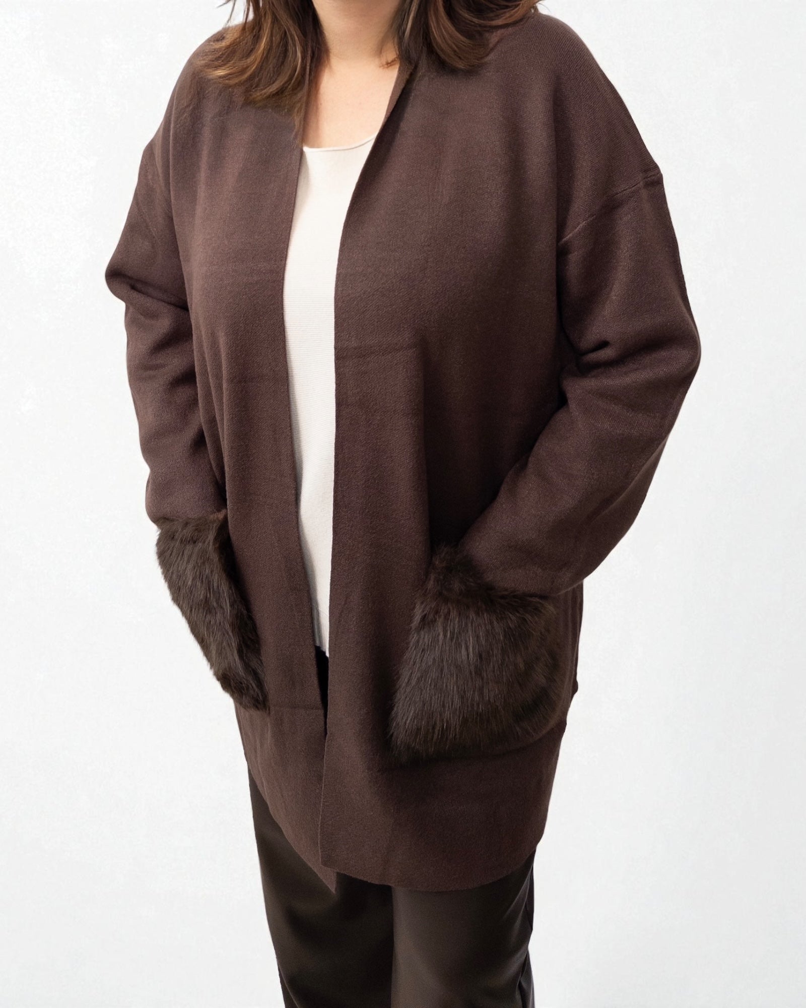 Cardigan Mia braun