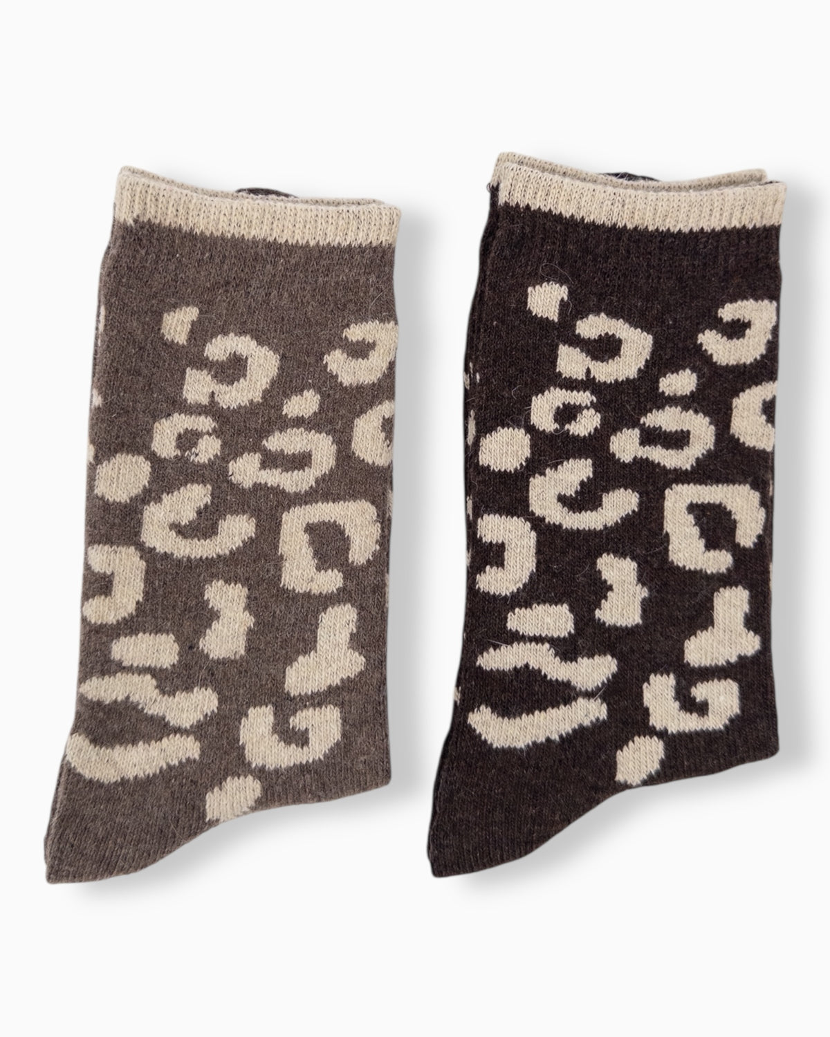 Leo Socken dunkelbraun beige