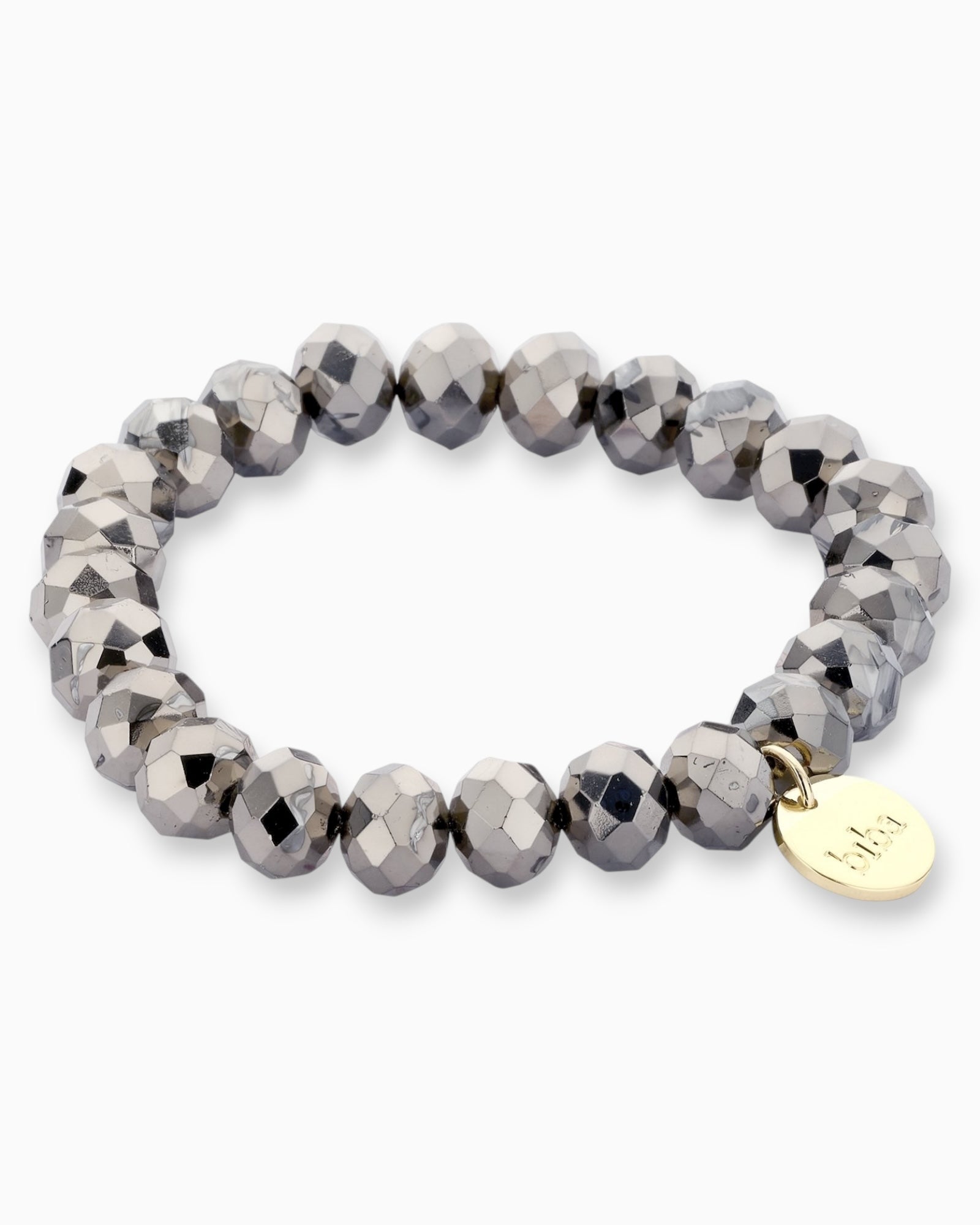 Crystal Armband biba silber dunkelgrau