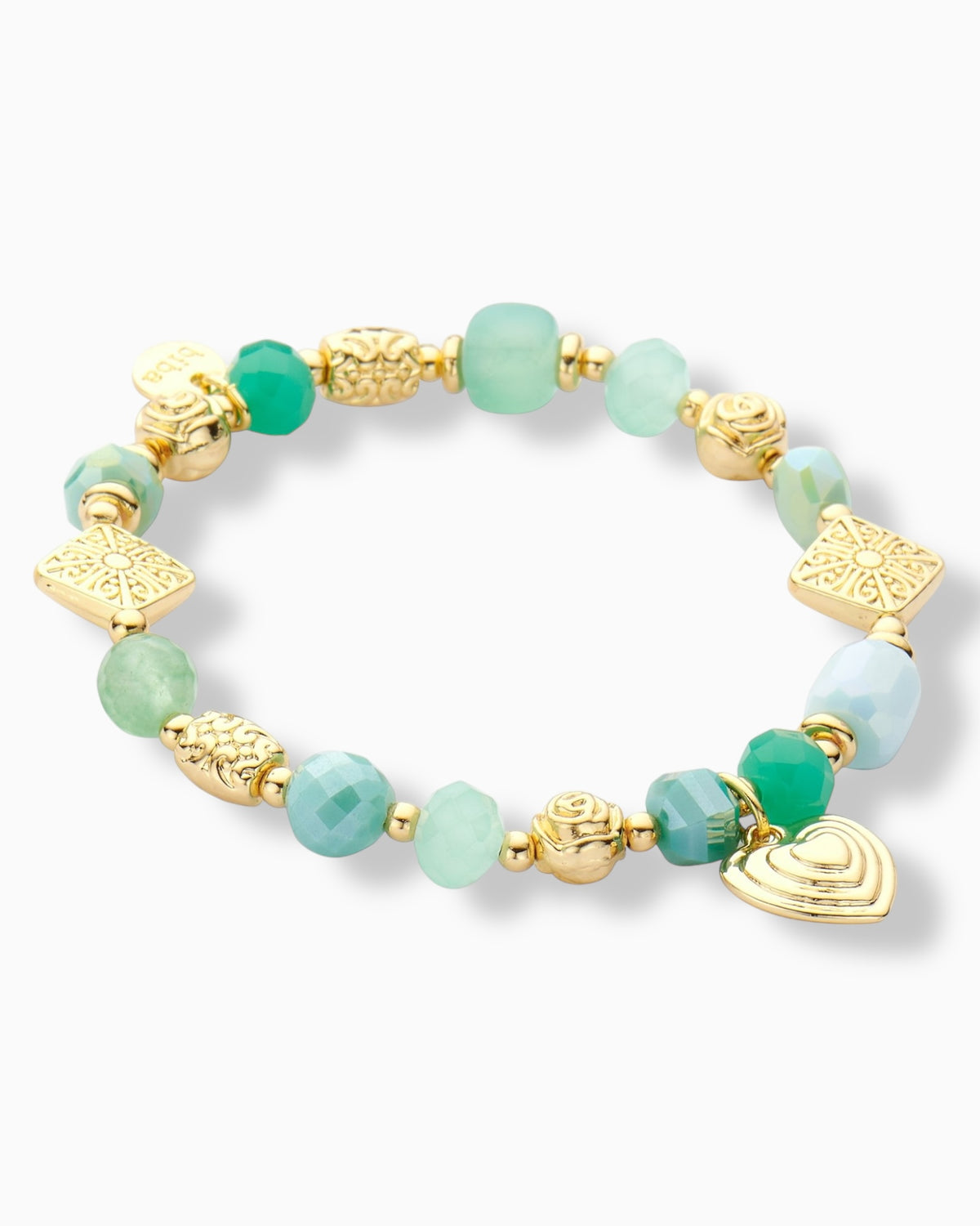 Armband Herz biba grün türkis