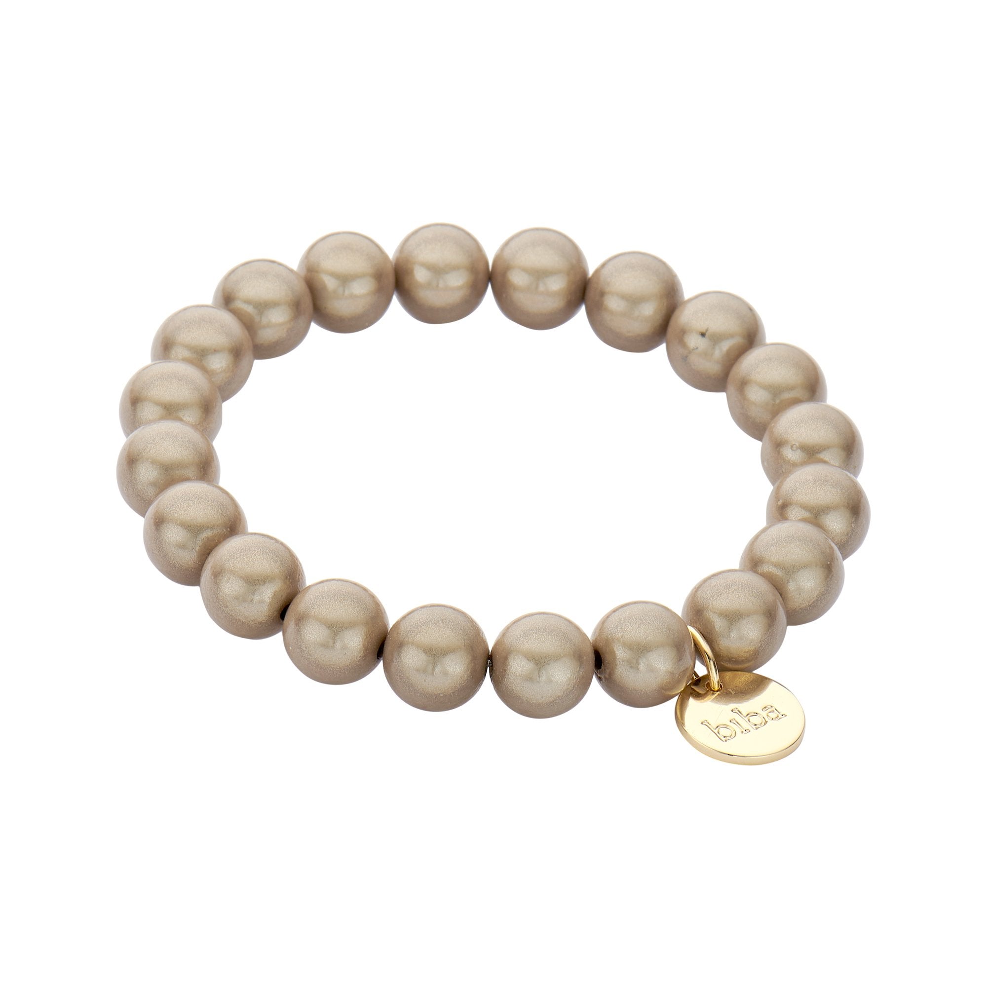 Perlenarmband biba taupe