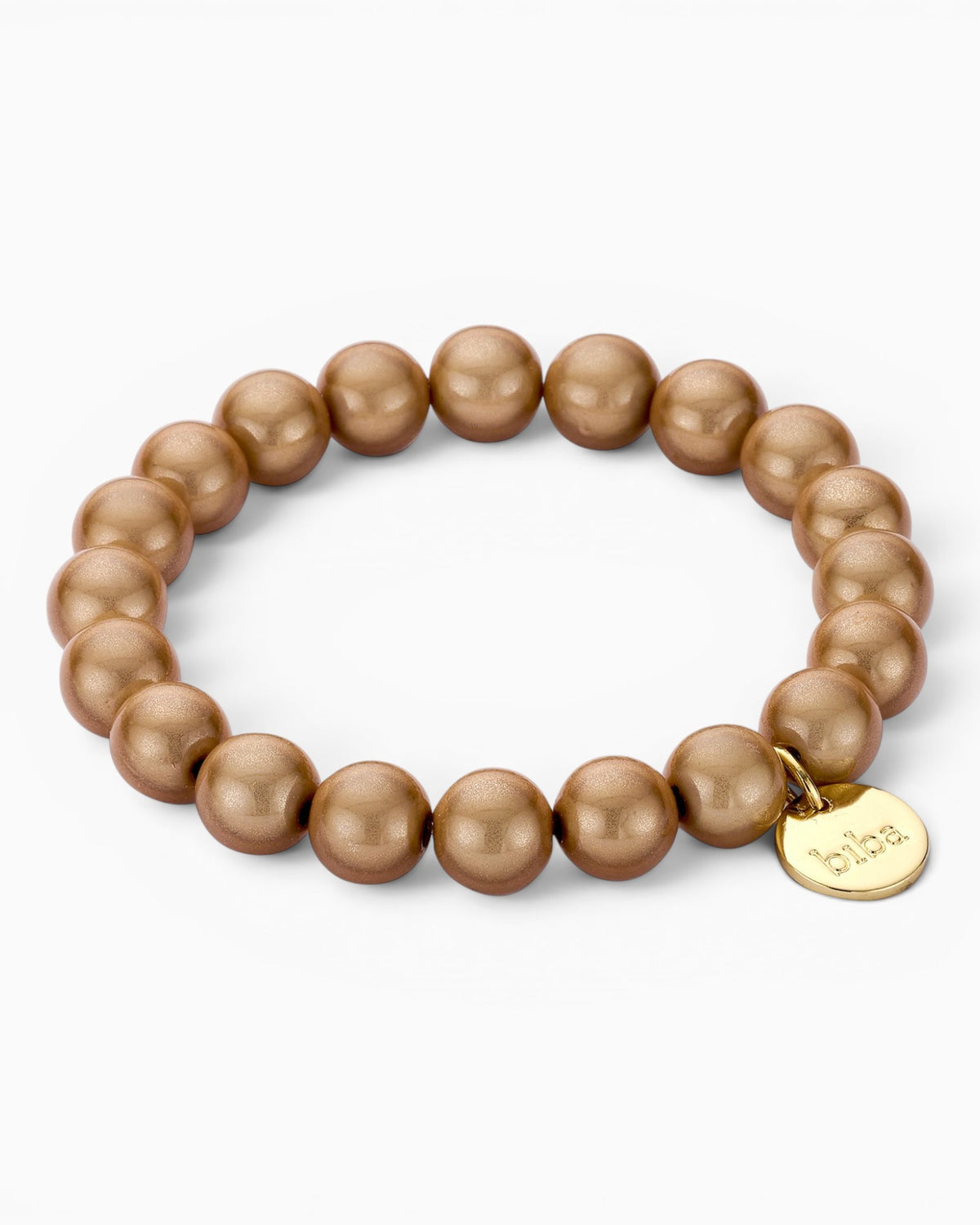 Perlenarmband biba champagnergold