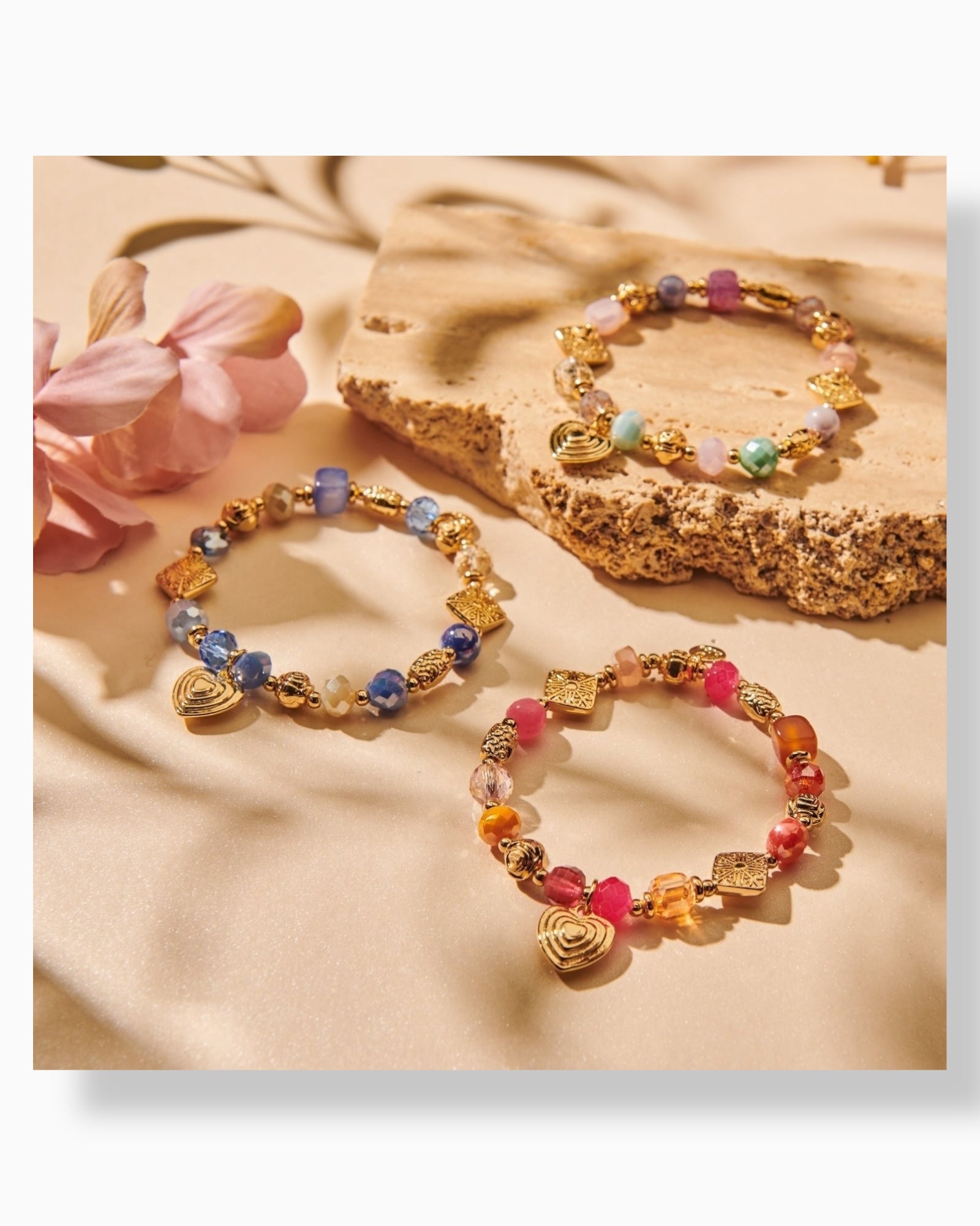 Armband Herz biba rosa
