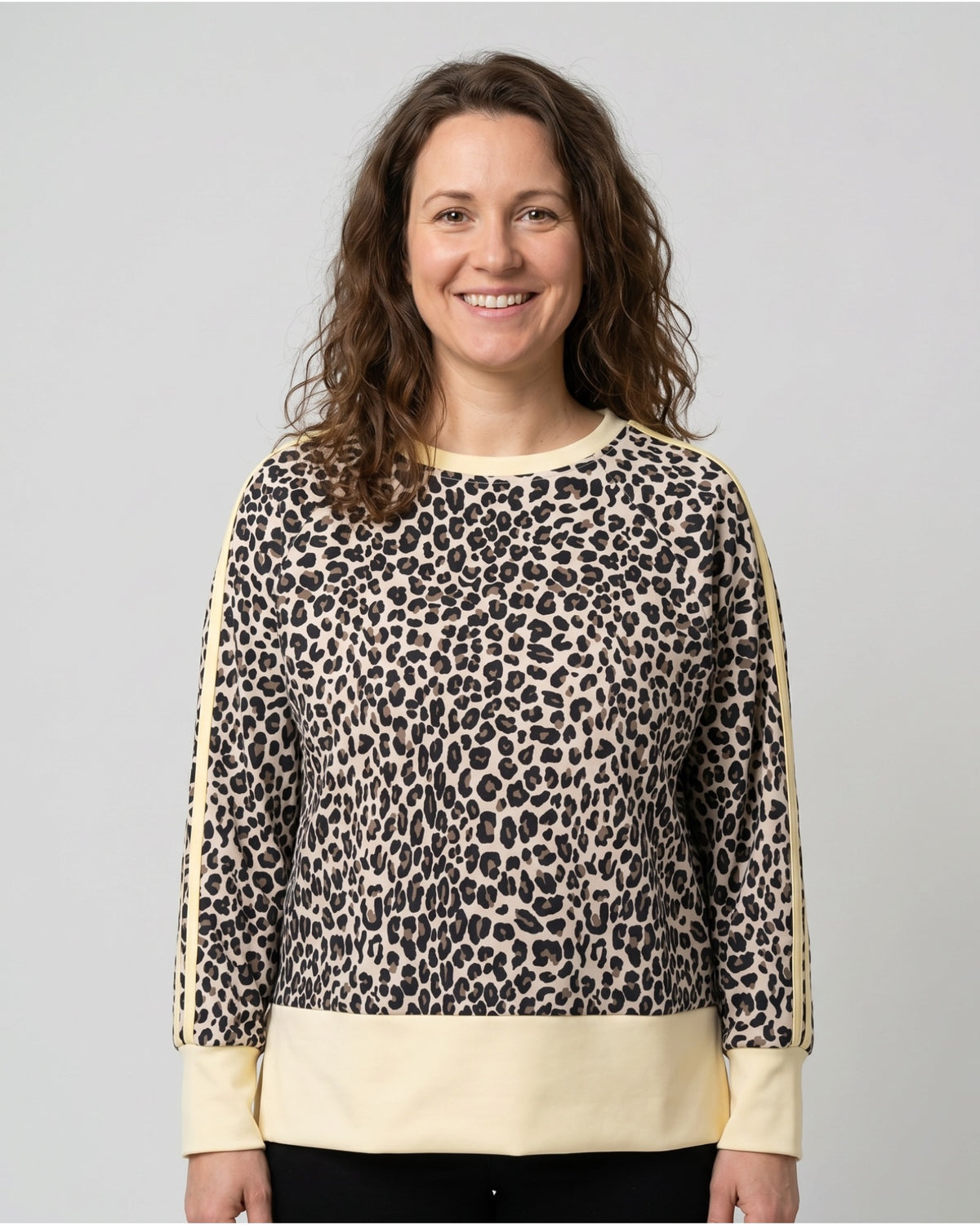 Leo Sweatshirt Streifen gelb