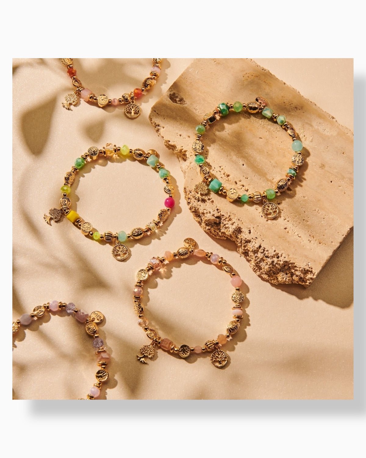 Armband Lebensbaum biba grün türkis