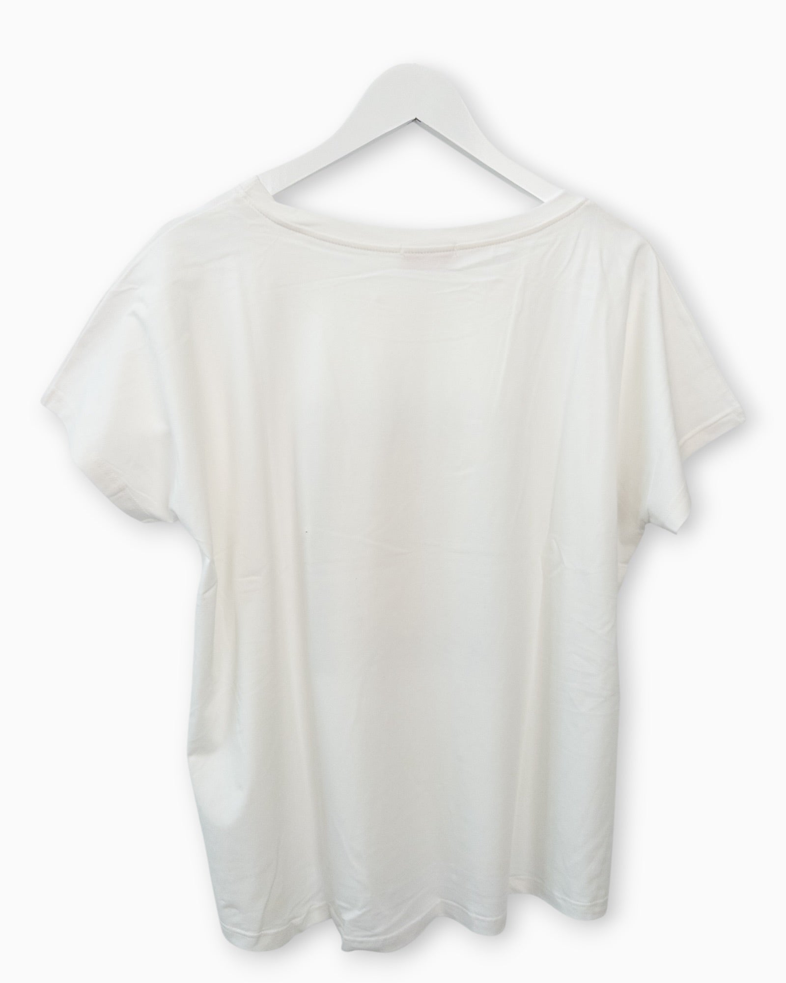 Shirt mit Dackel-Print und Sonnenbrille weiß