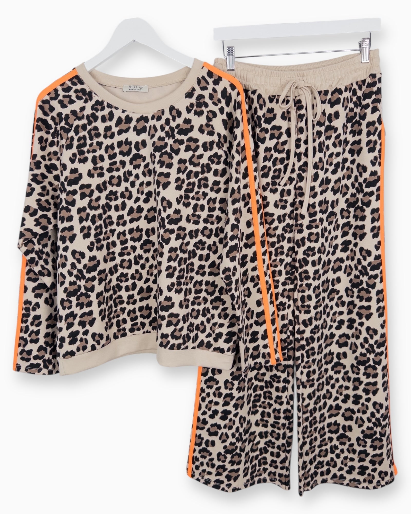 Oversize Leo Sweatshirt beige orange