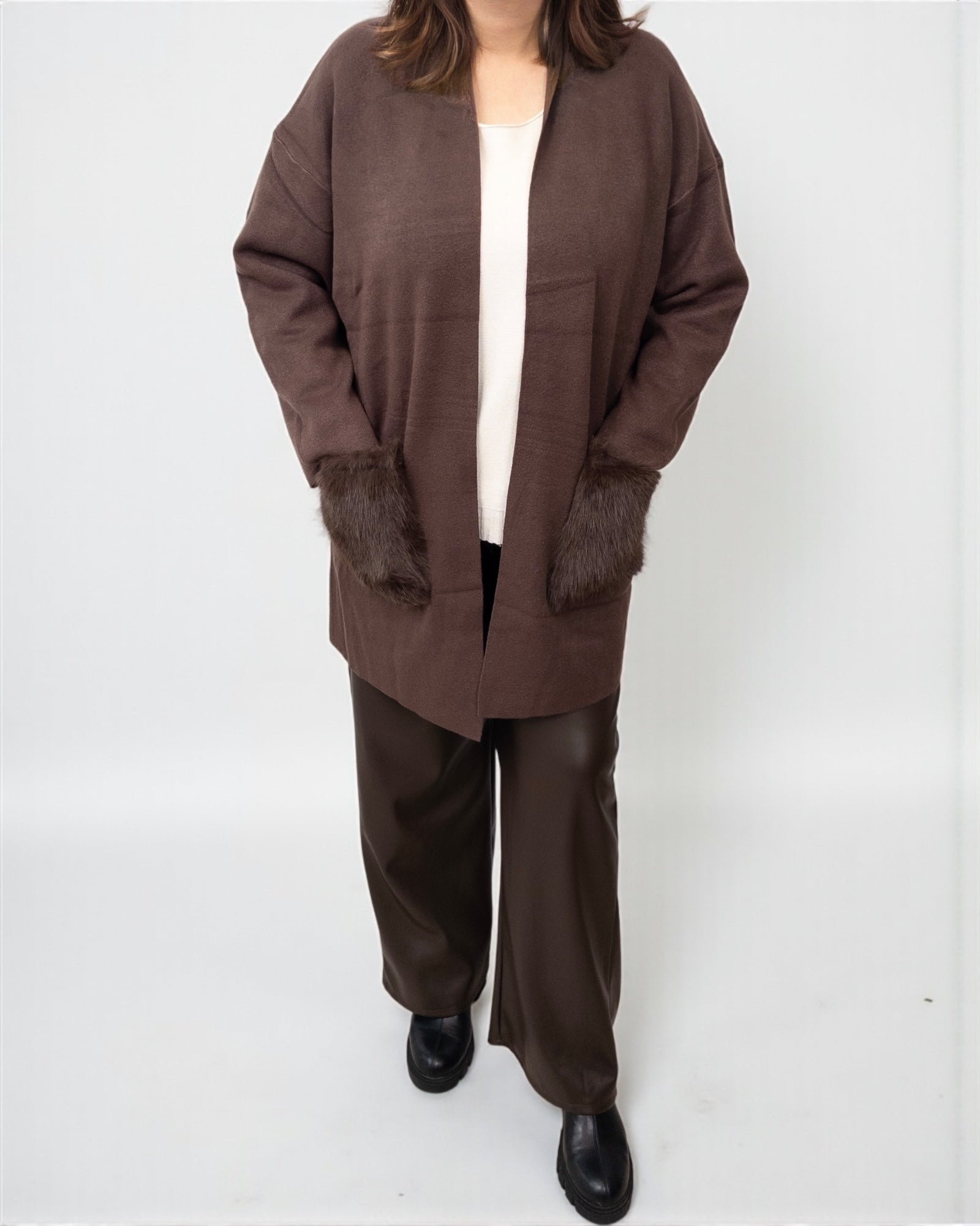 Cardigan Mia braun