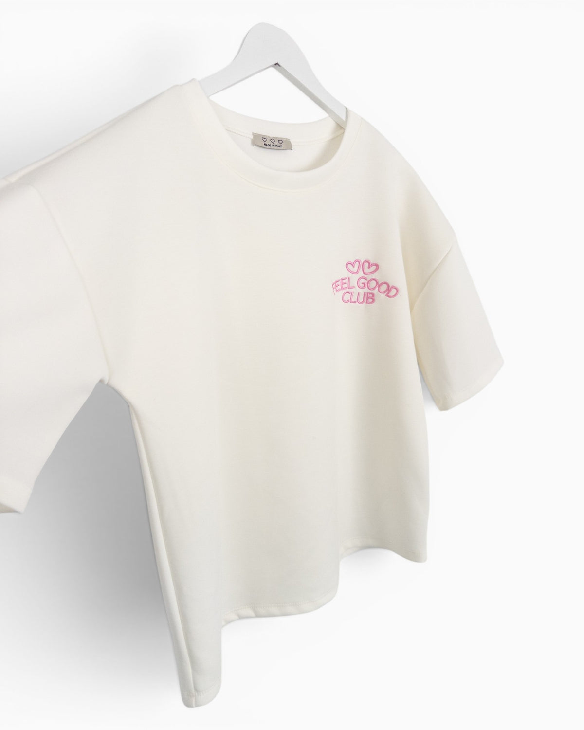 Shirt Feel Good Club weiß