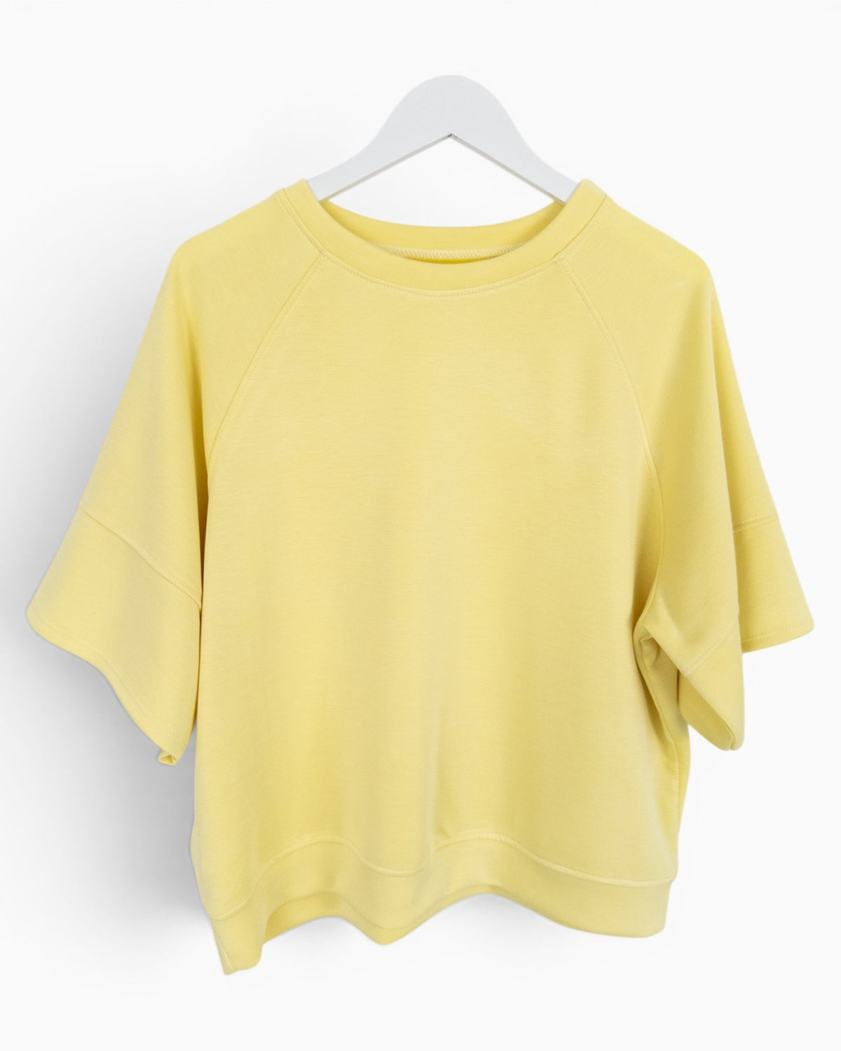 Oversize Shirt mit Rundhalsausschnitt gelb
