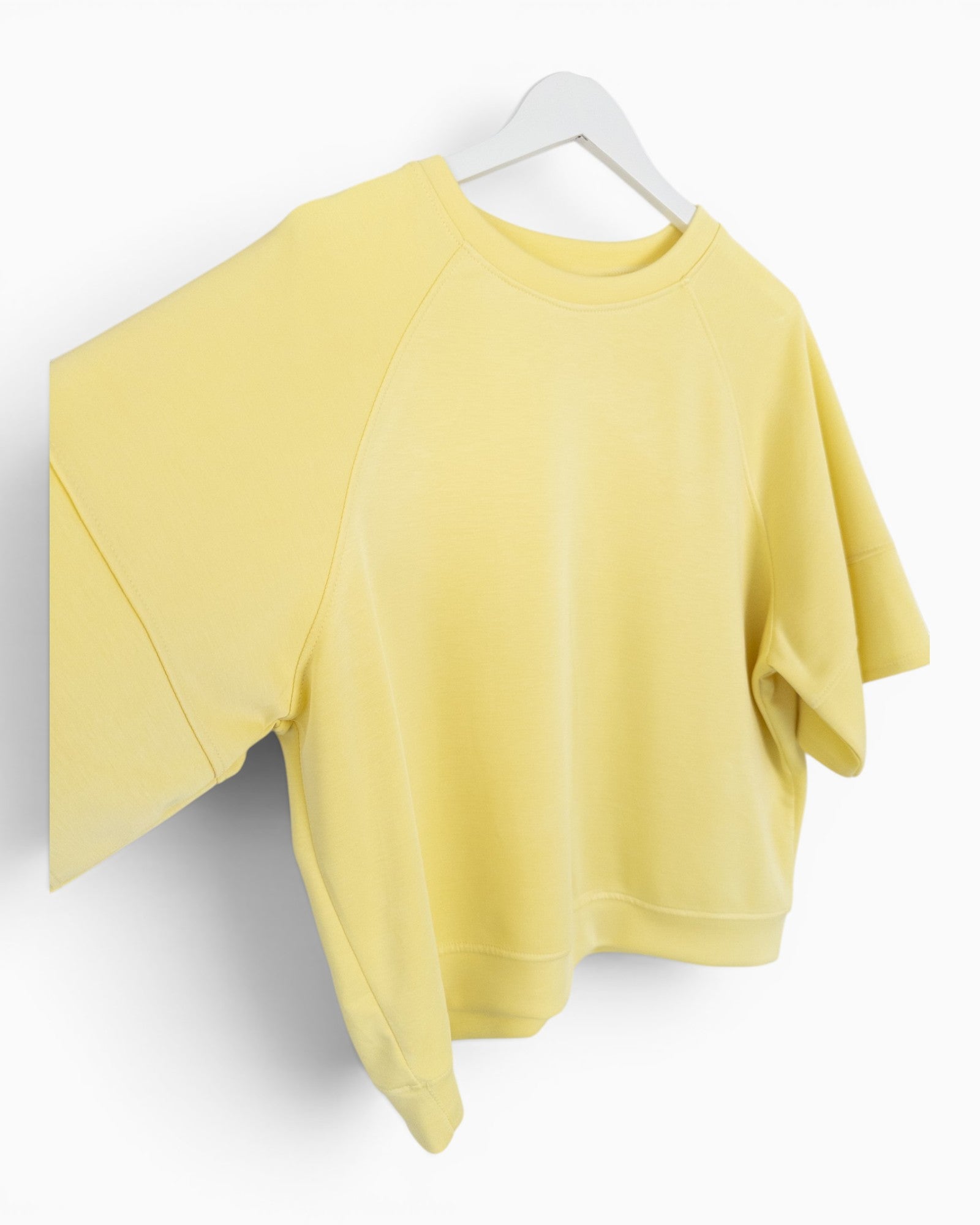 Oversize Shirt mit Rundhalsausschnitt gelb