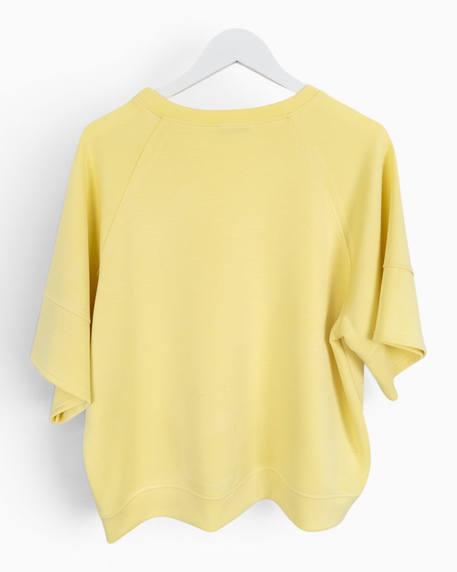 Oversize Shirt mit Rundhalsausschnitt gelb