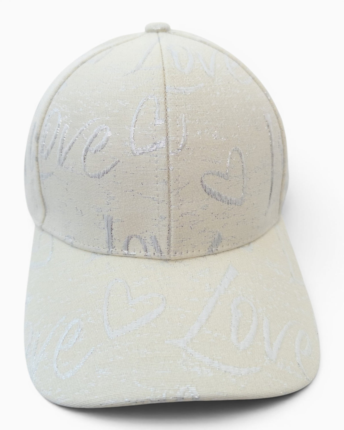 Cap Love mit Herz-Motiv creme