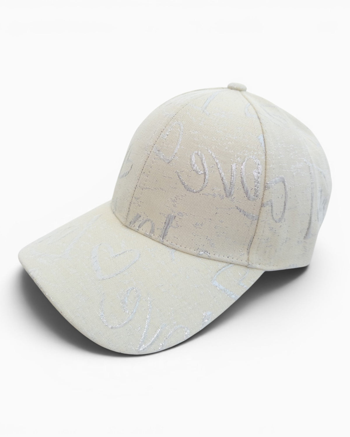 Cap Love mit Herz-Motiv creme