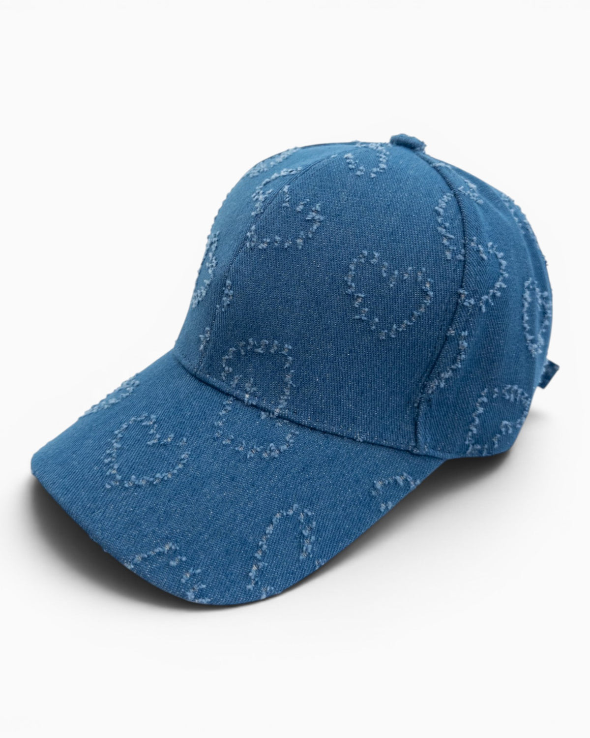 Cap aus Baumwolle mit Herz-Motiv blau