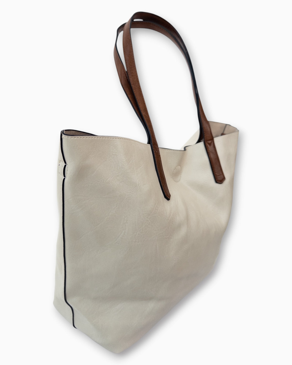 Handtaschen-Set 3-teilig mit Täschchen creme