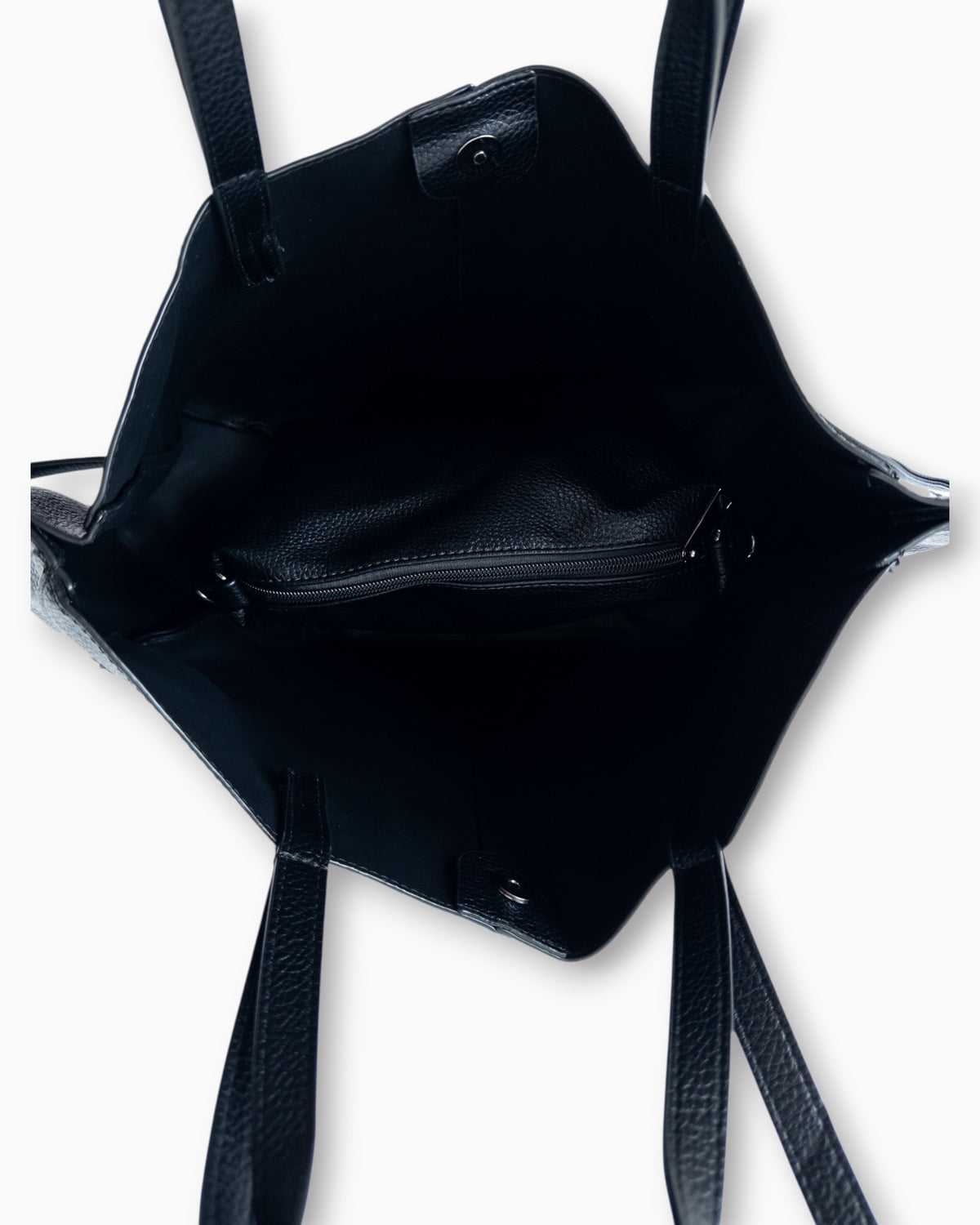 Handtaschen-Set mit herausnehmbarer Innentasche schwarz