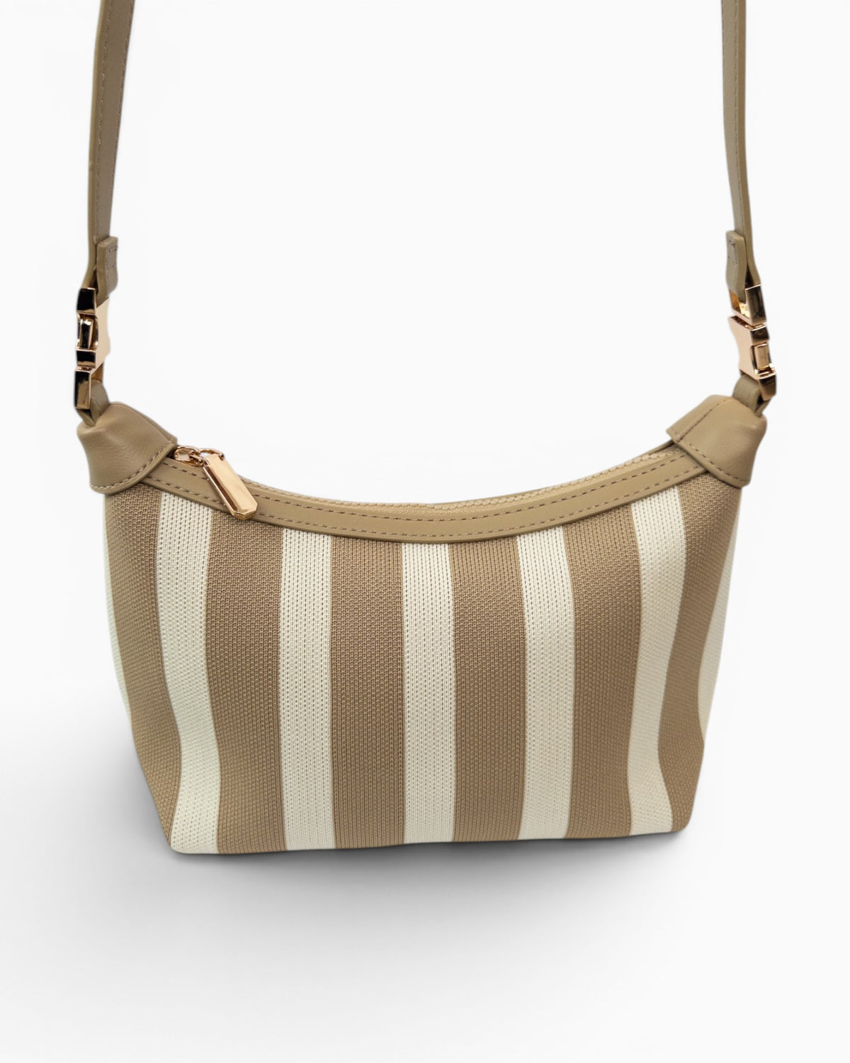 Maritime Canvas-Umhängetasche beige