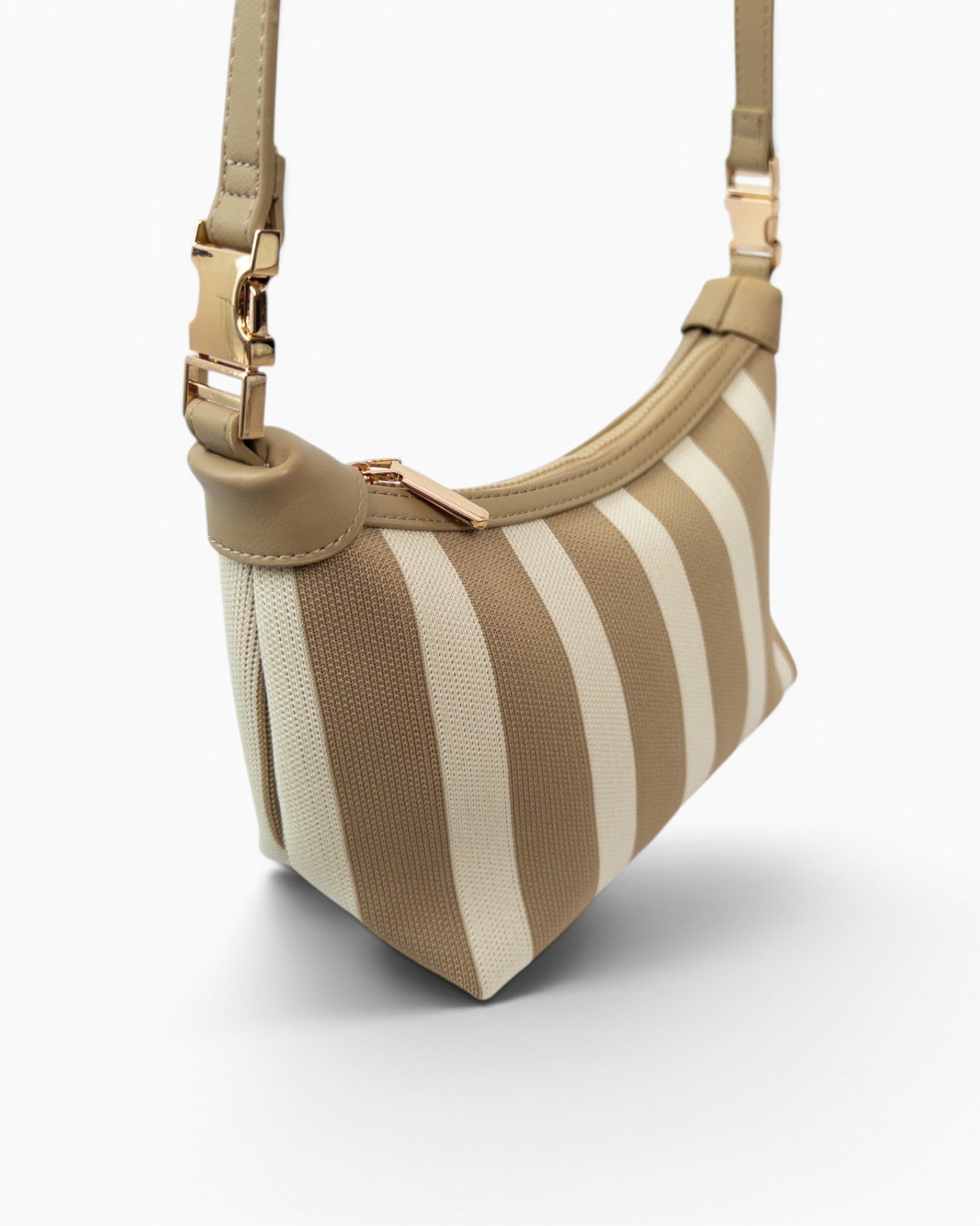 Maritime Canvas-Umhängetasche beige