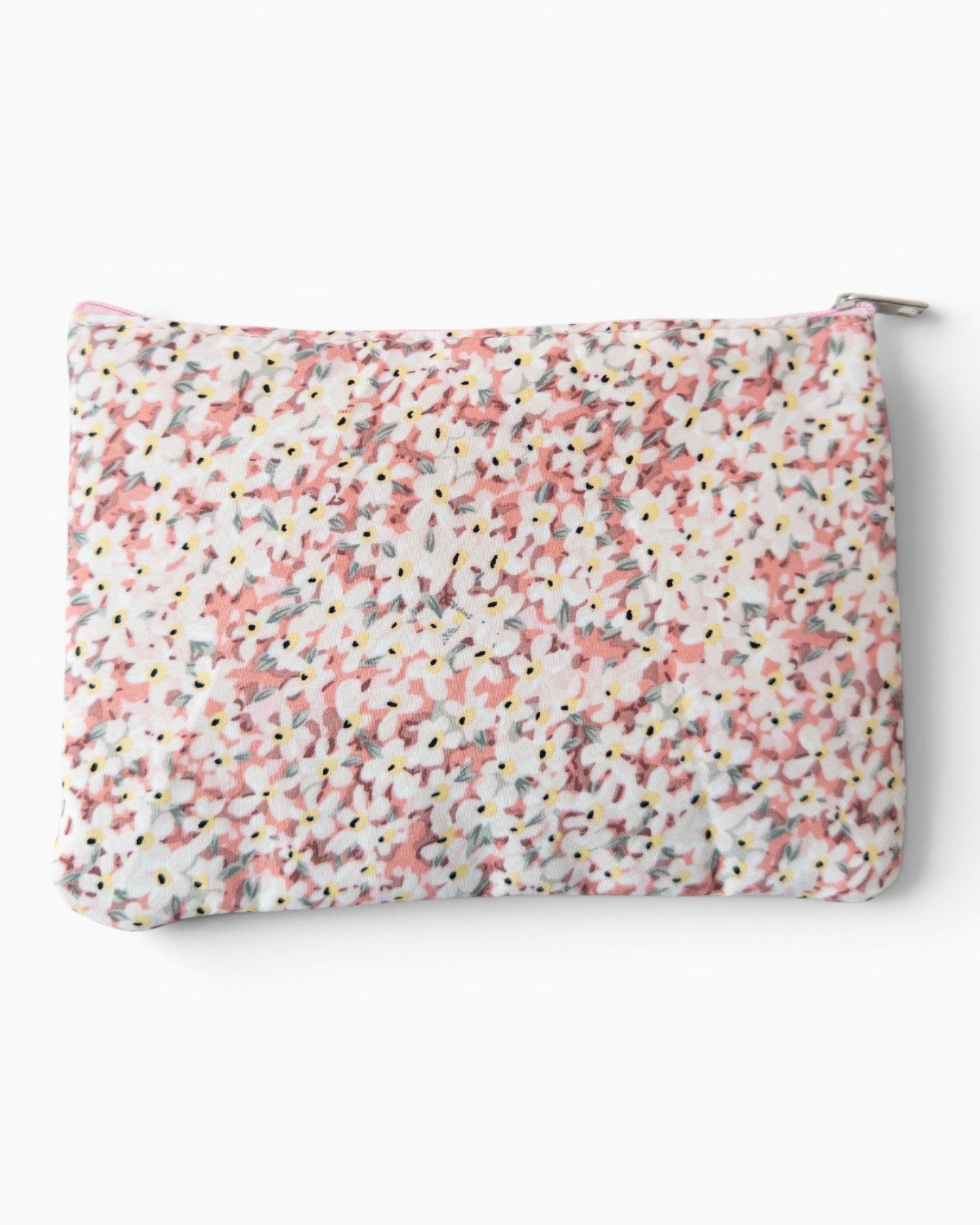 Blumige Kosmetiktasche Love rosa