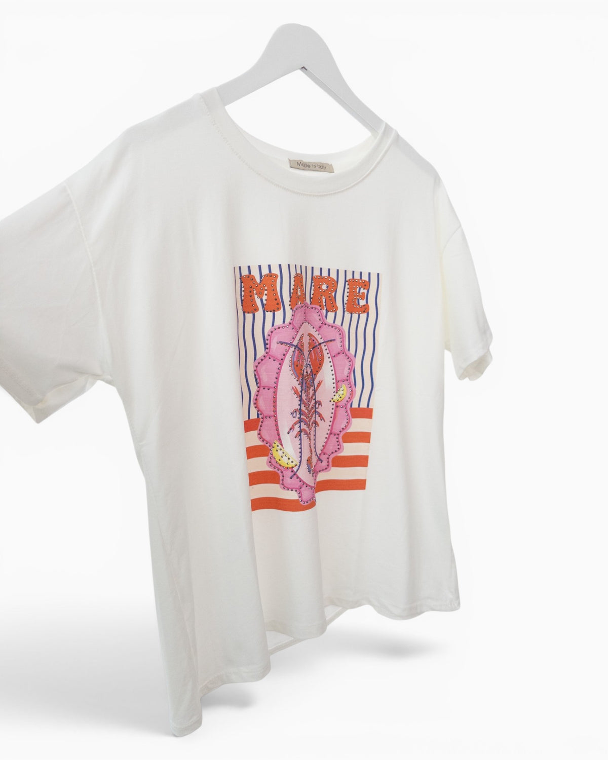 Shirt Mare mit Hummermotiv weiß