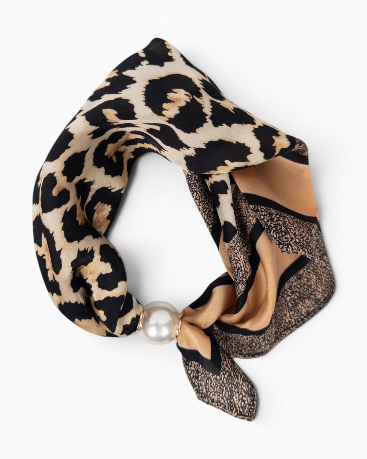 Halstuch Leo mit Magnetverschluss beige