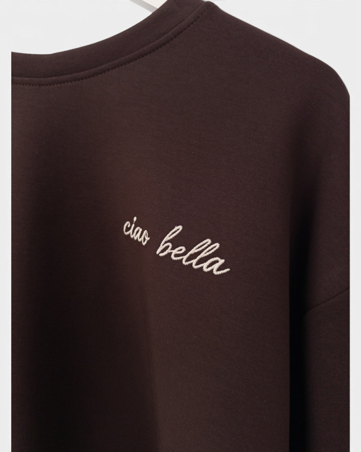 Sweatshirt Ciao Bella dunkelbraun