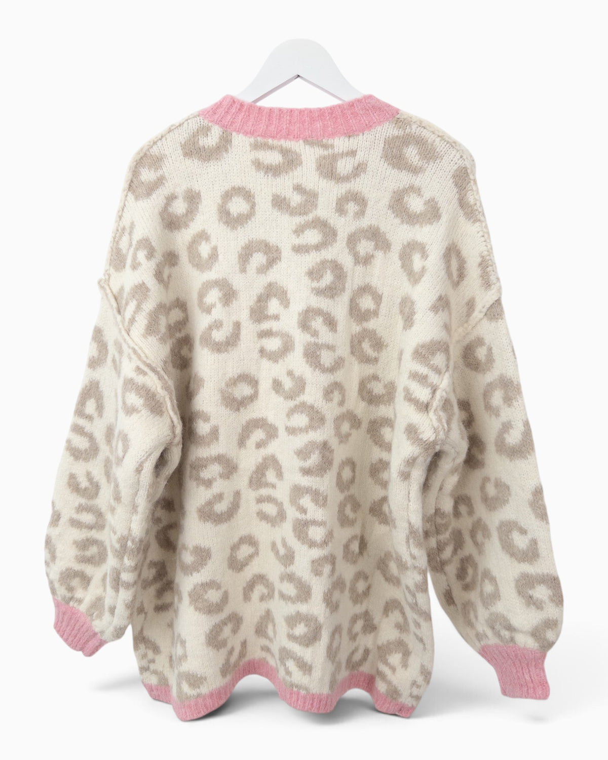 Cardigan More Amore creme taupe