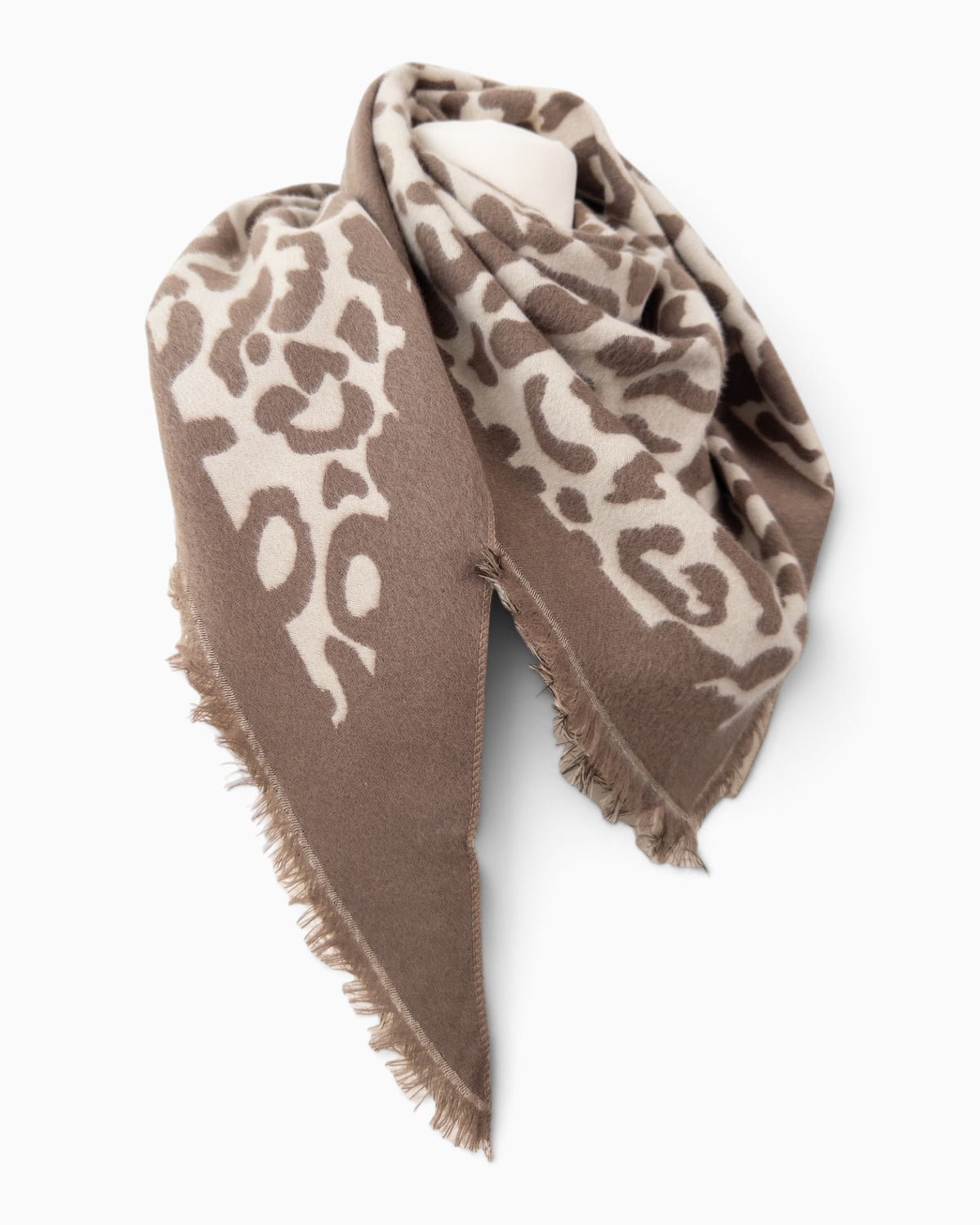 Wende-Dreieckstuch Leo creme taupe