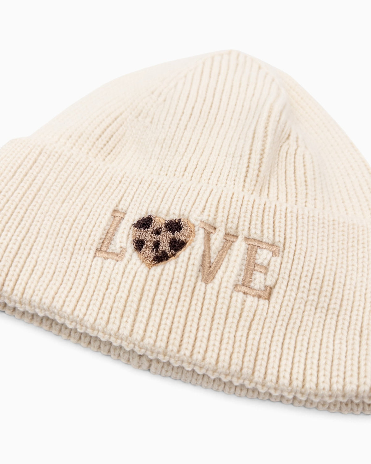 Mütze Love Herz creme