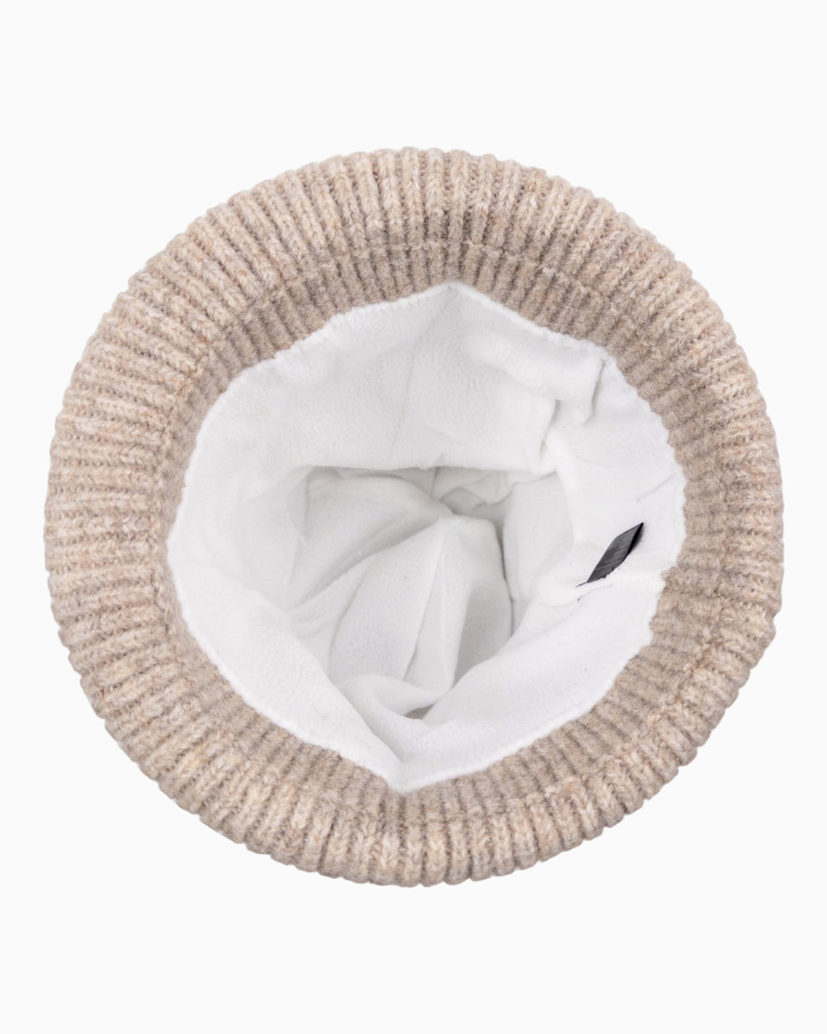 Mütze Herz meliert beige