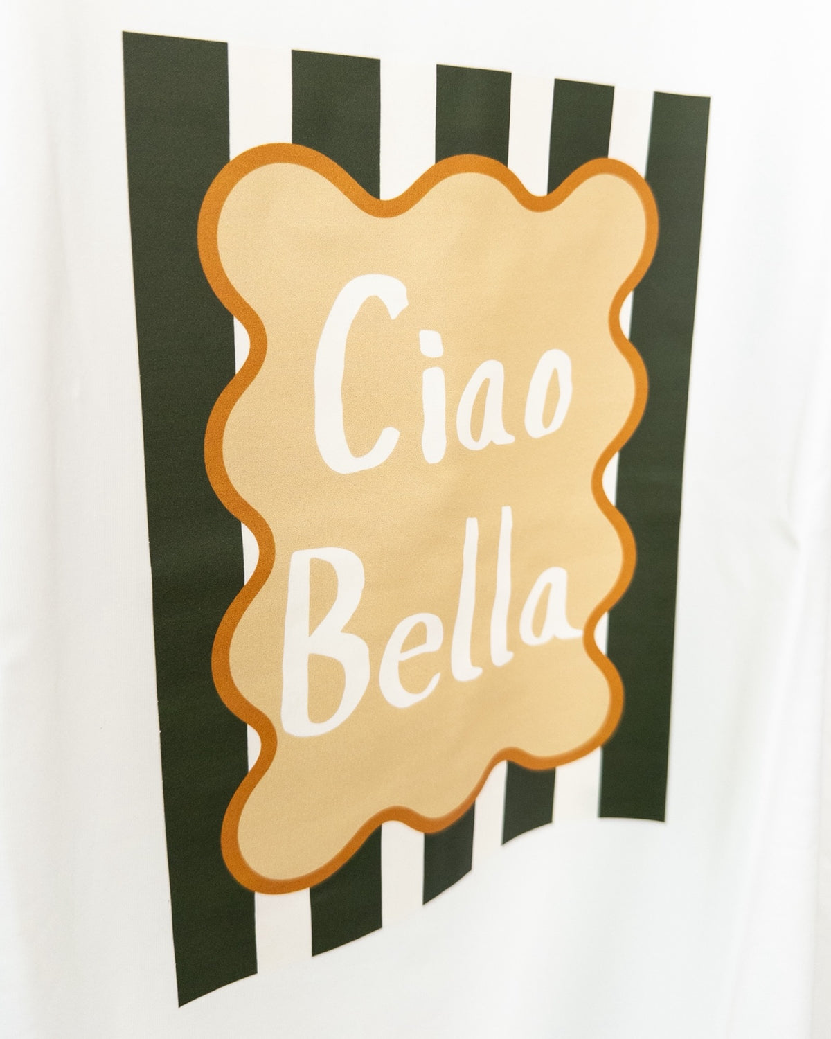 Shirt mit Ciao Bella Print weiß