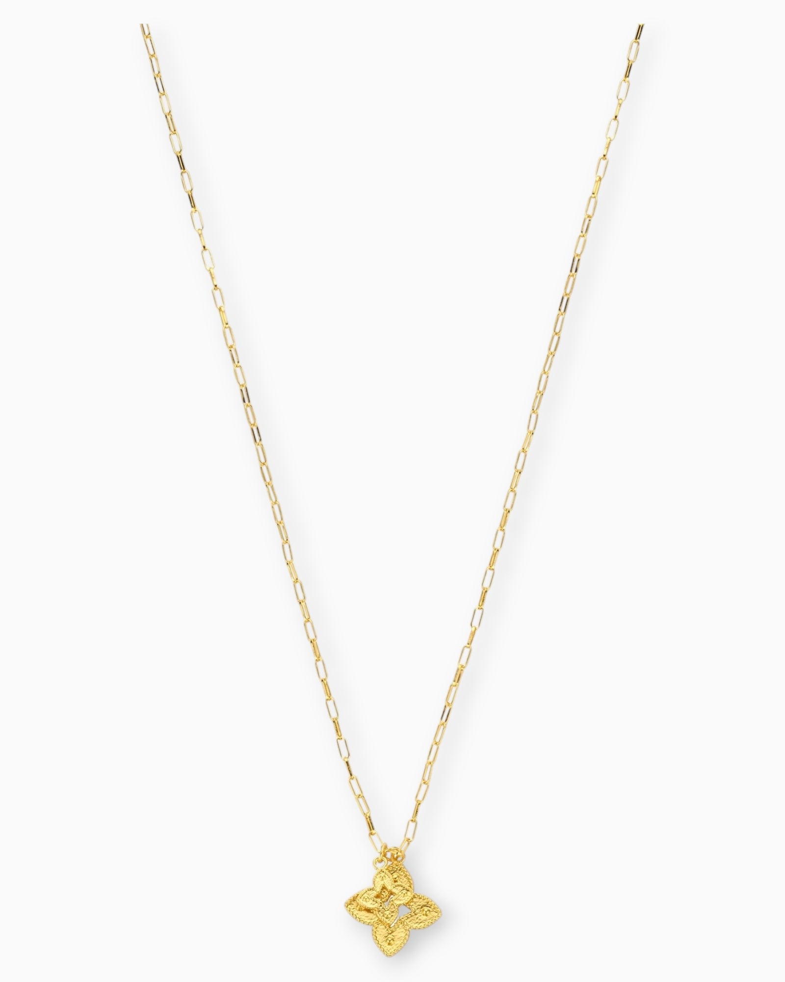 Kette Blume goldfarbig