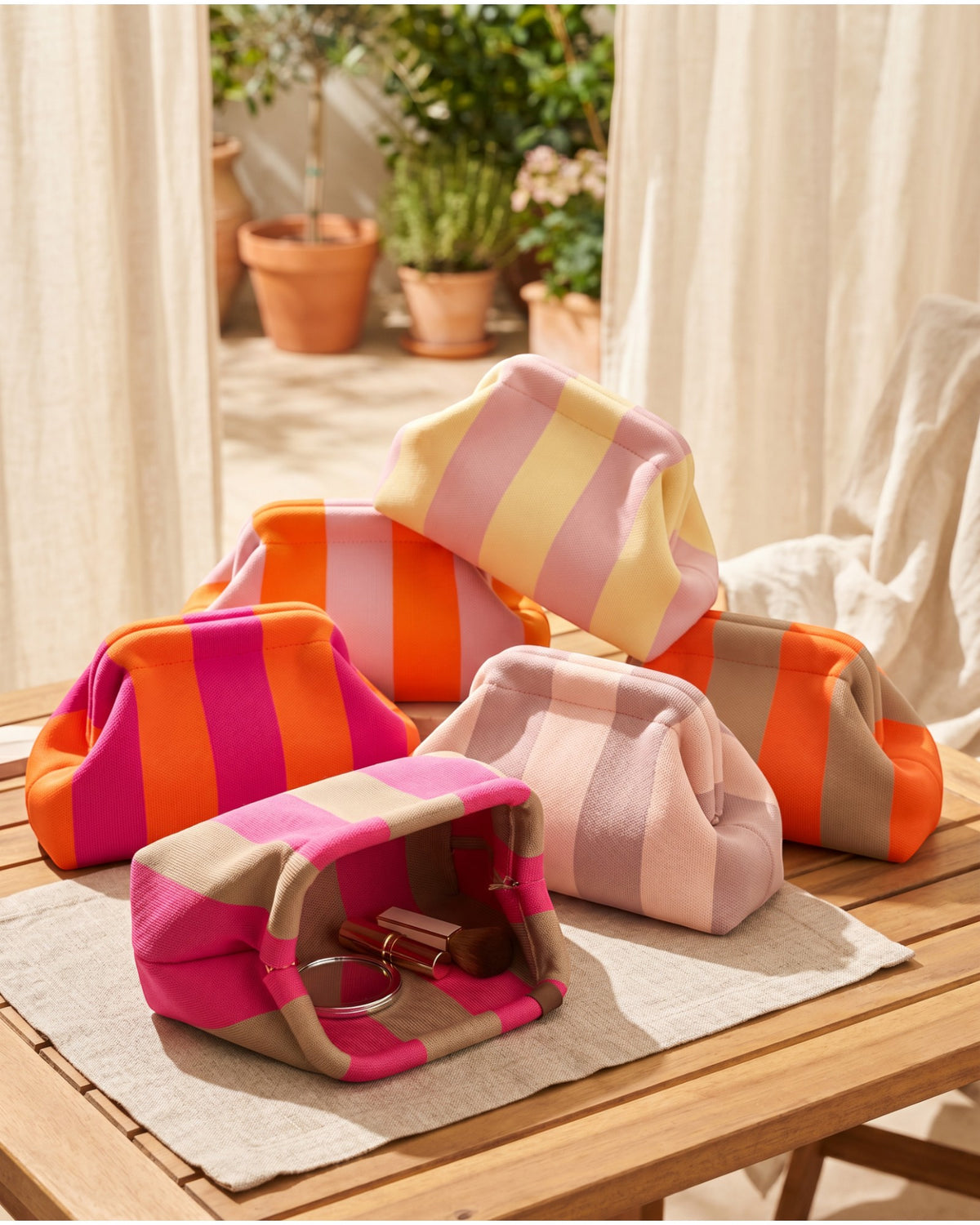 Kosmetiktasche Emma LOT83 Leo rosé orange