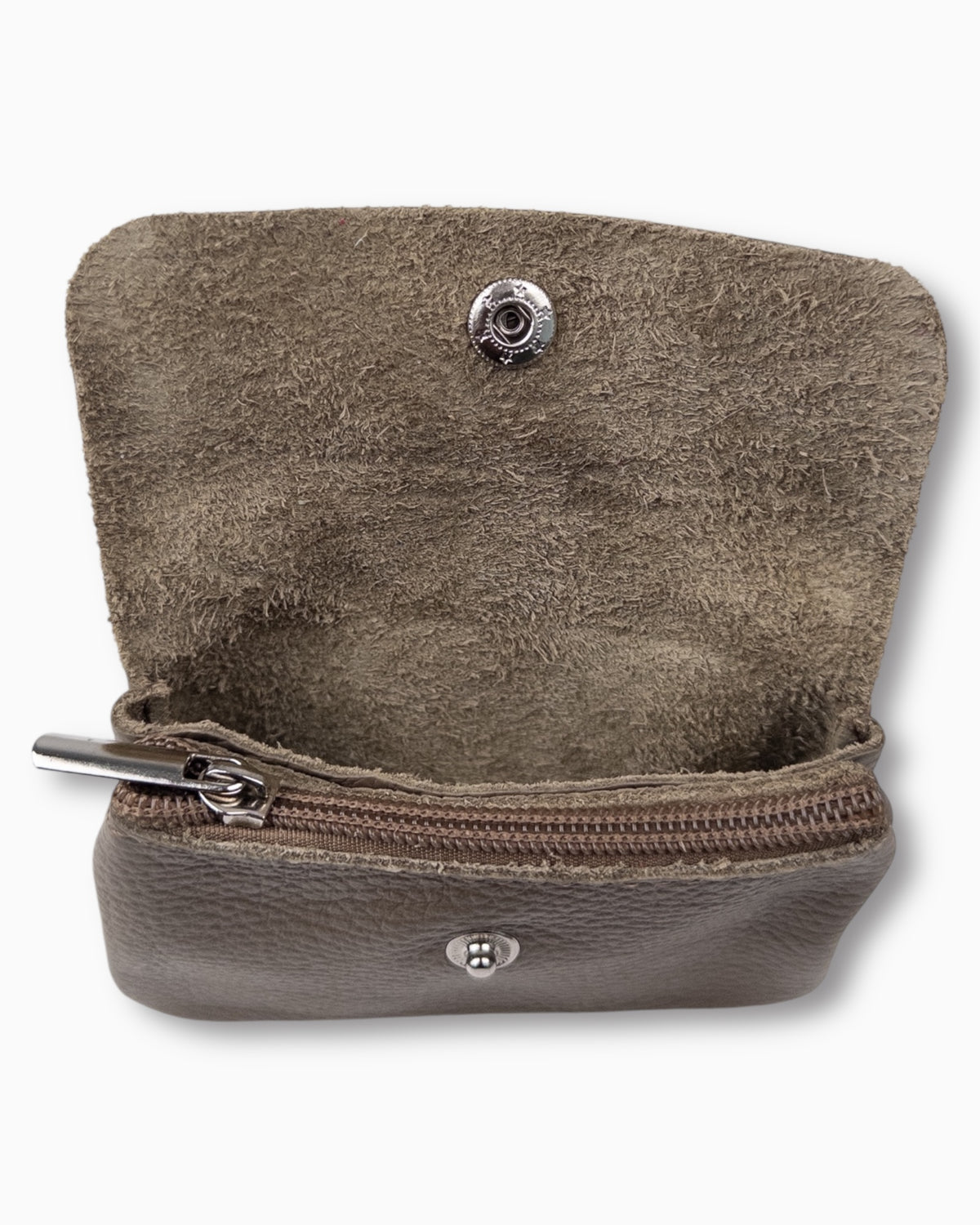 Geldbörse Leder klein taupe