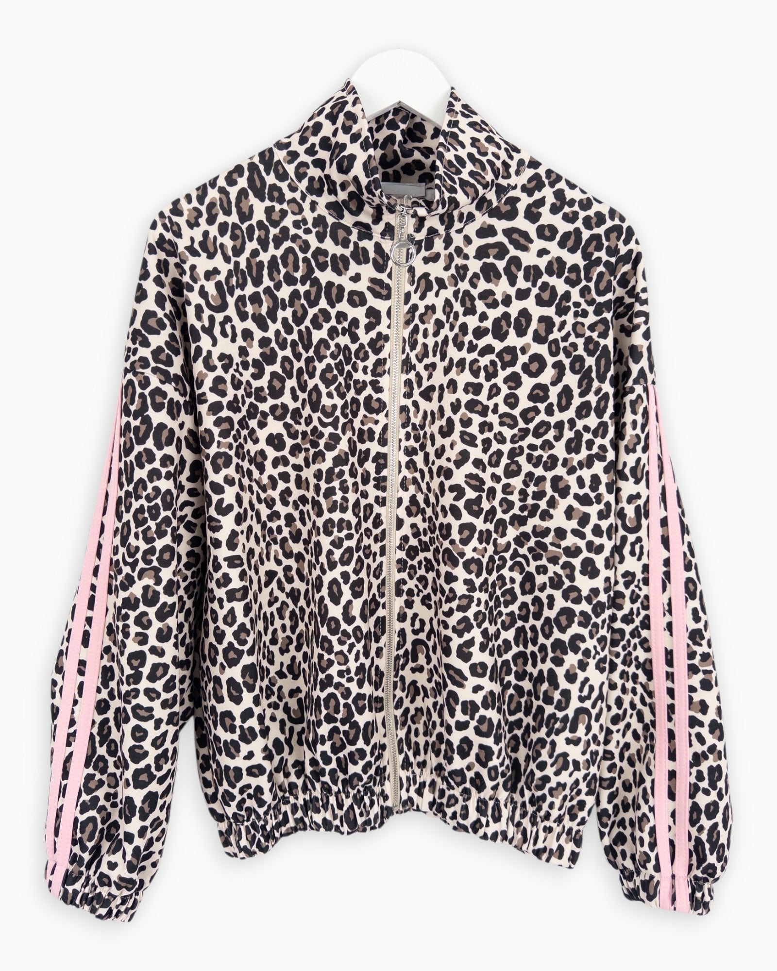 Oversize Leo Blouson-Jacke Streifen rosa
