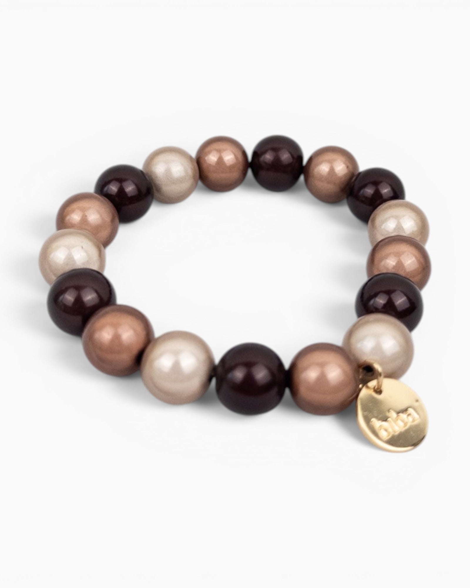 Perlenarmband biba braun mix
