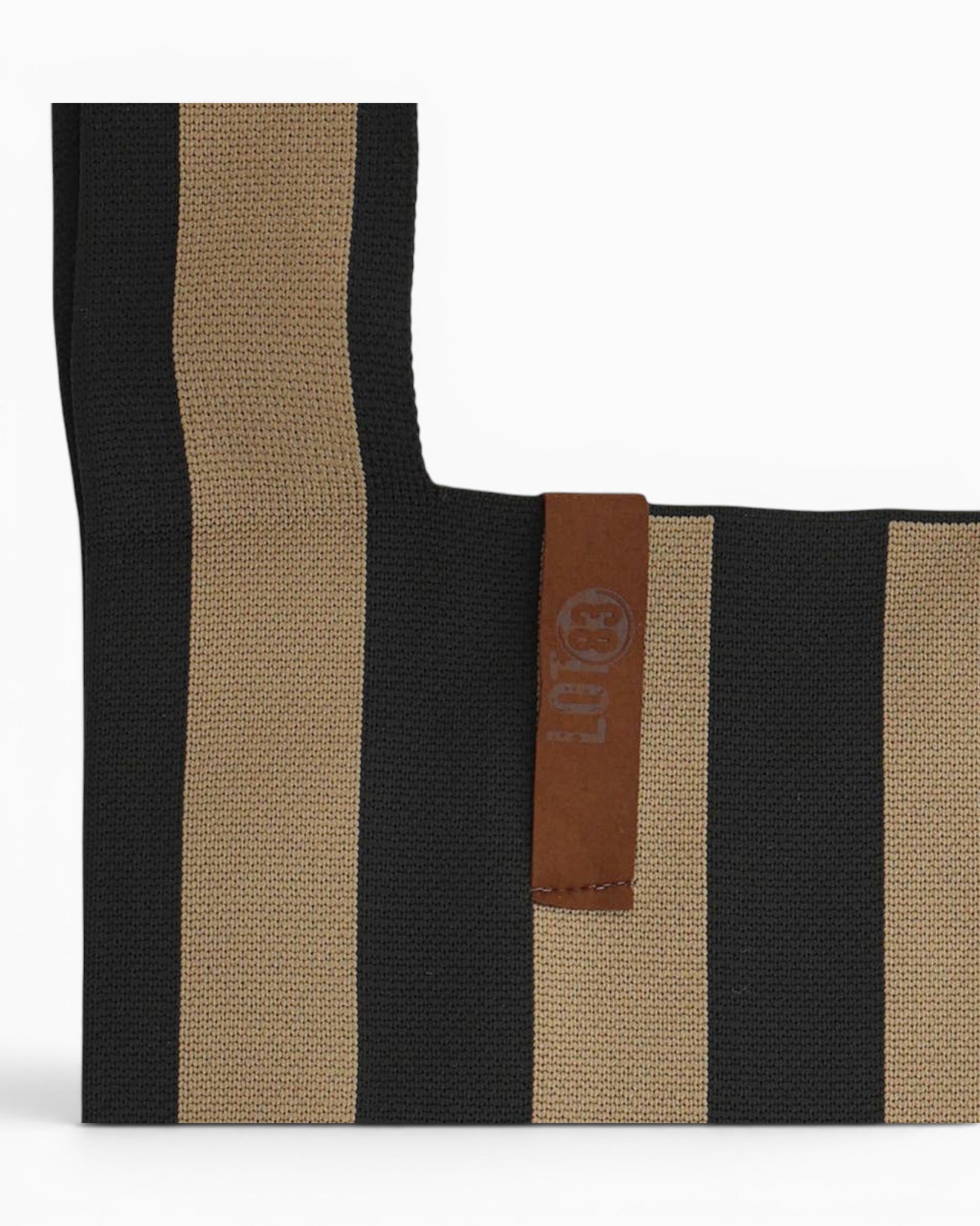 Shopper Lois LOT83 Streifen schwarz taupe