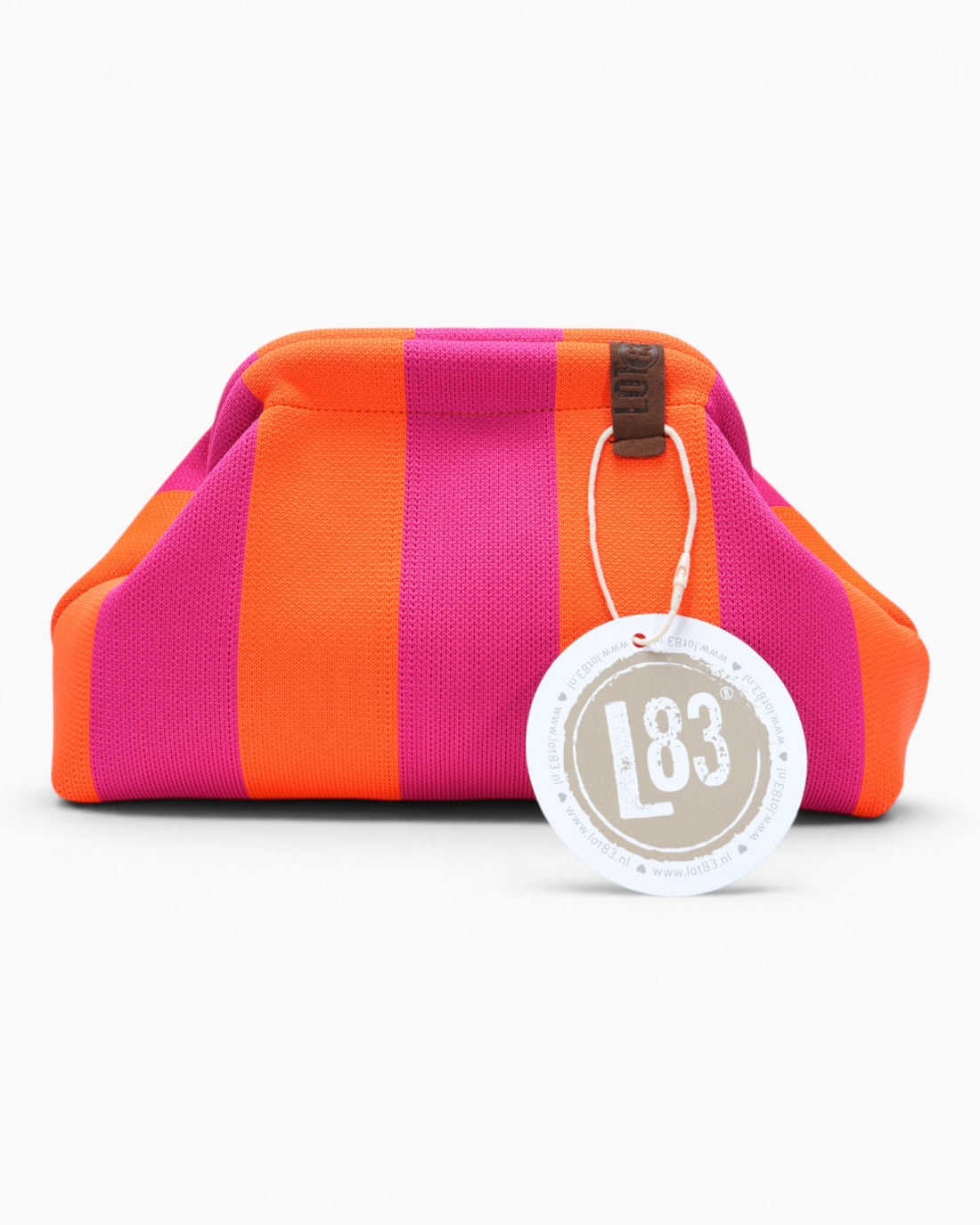 Kosmetiktasche Emma mit Streifen pink orange
