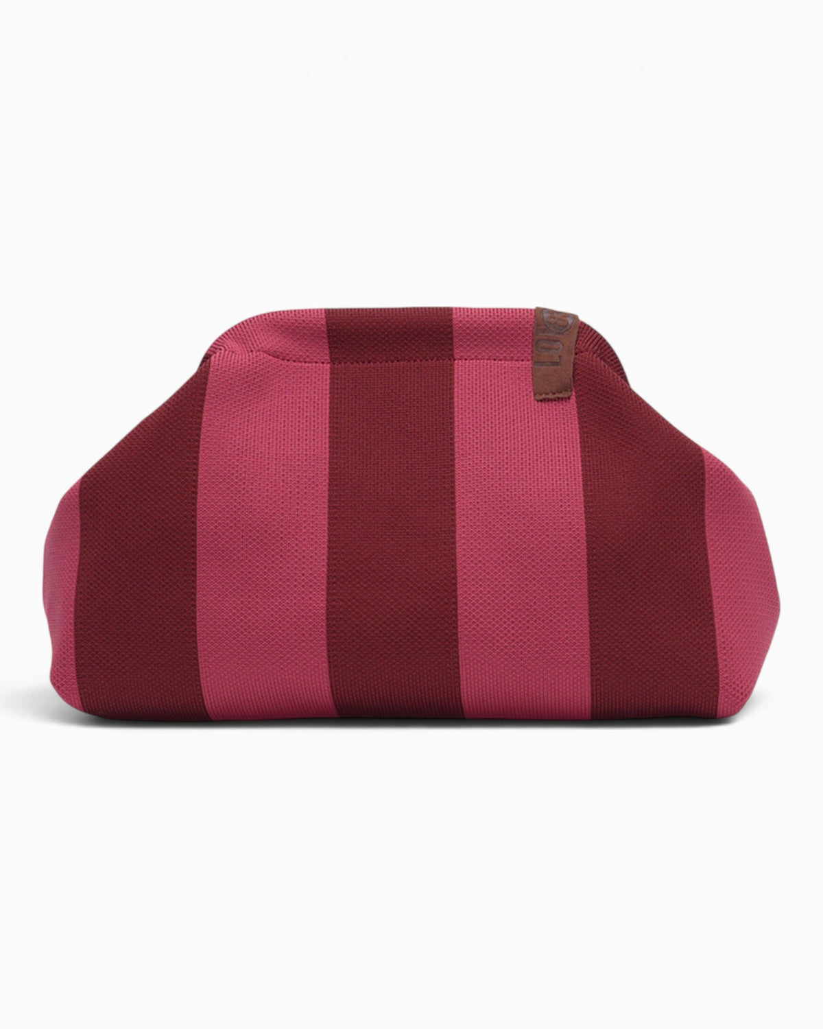 Kosmetiktasche Emma mit Streifen weinrot