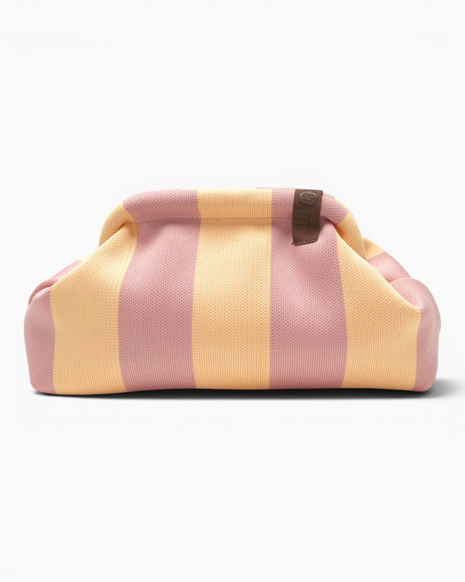 Kosmetiktasche Emma mit Streifen rosa gelb
