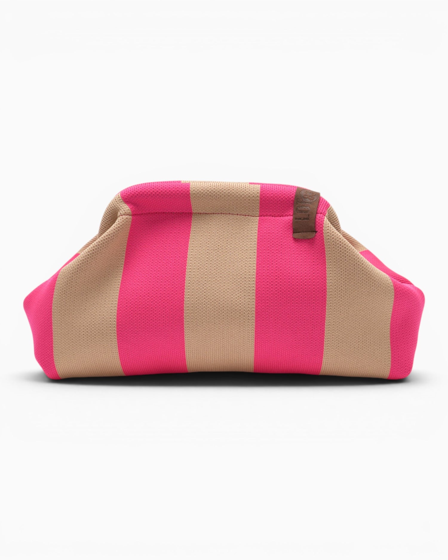Kosmetiktasche Emma mit Streifen pink beige