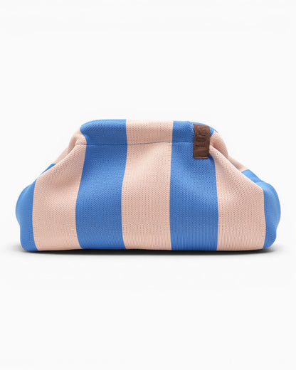 Kosmetiktasche Emma mit Streifen blau rosé