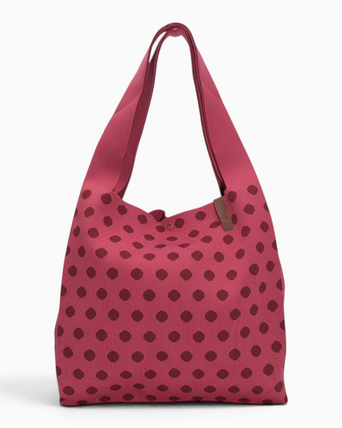 Shopper Lois mit Punkten weinrot