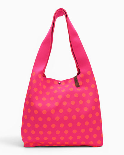 Shopper Lois mit Punkten pink