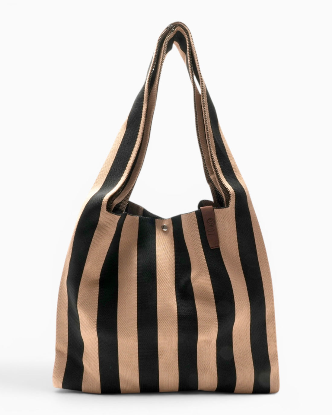 Shopper Lois mit Streifen schwarz beige