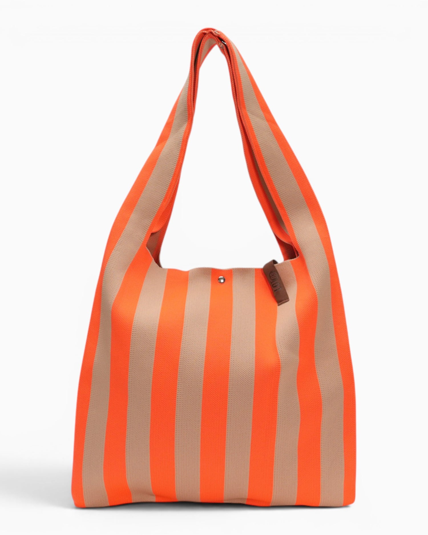 Shopper Lois mit Streifen orange beige